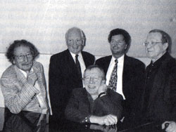 Armin Sandig, Werner Grassmann, Dieter Wedel, Egon Monk, Hark Bohm (sitzend)